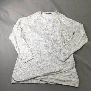 Dalia Womens Shirt Gray Medium Long Sleeve Pullover Casual Comfort Sweatshirt  #